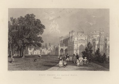 Zachodni front Eaton Hall autorstwa Thomas Allom