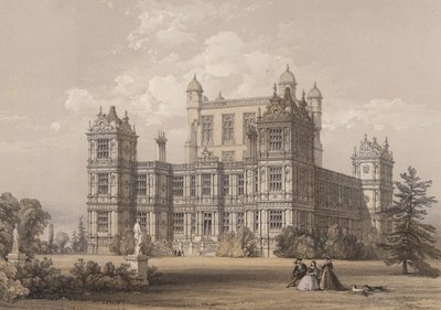 Wollaton Hall, Nottinghamshire autorstwa Thomas Allom