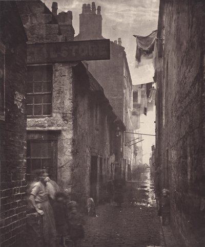Stary Vennel, poza główną ulicą autorstwa Thomas Annan