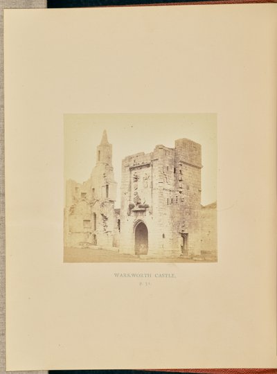 Zamek Warkworth autorstwa Thomas Annan