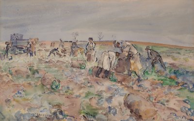 Na polu ziemniaczanym autorstwa Thomas Barclay Hennell