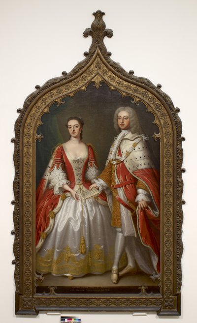 Thomas Fermor, 1. hrabia Pomfret i Henrietta Louisa, hrabina Pomfret, ok. 1750 autorstwa Thomas Bardwell