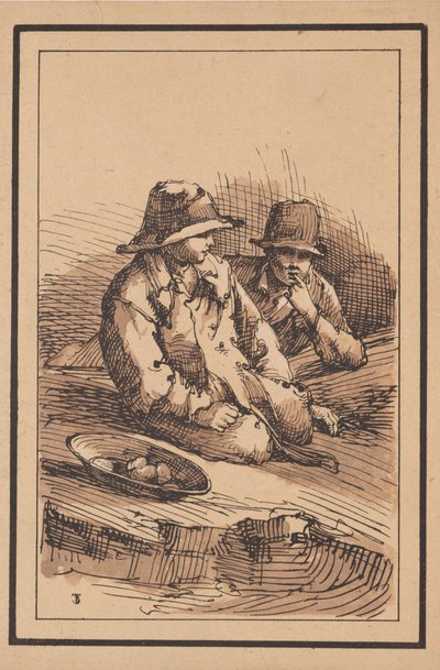 Postacie rustykalne: Dwóch chłopców, 1801. autorstwa Thomas Barker