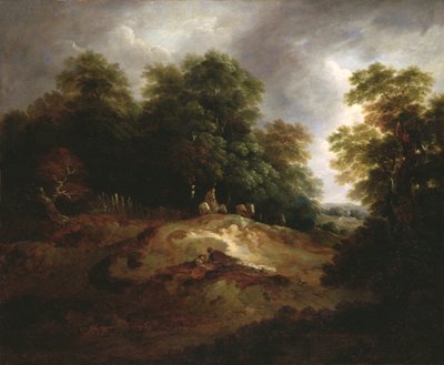 Krawędź wspólnego (olej na płótnie) autorstwa Thomas Barker of Bath