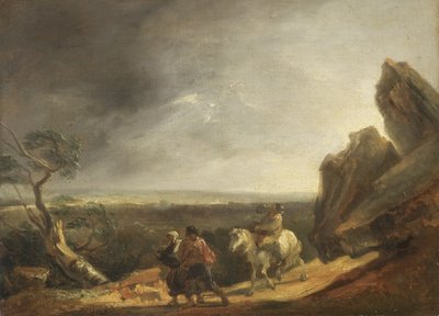 Burza (olej na płótnie) autorstwa Thomas Barker of Bath