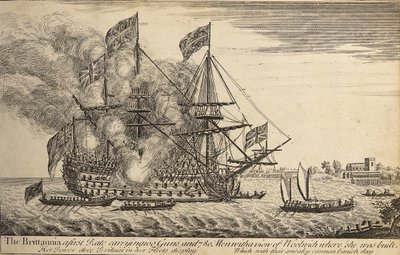 Brittannia", ok. 1730 r. (akwaforta) autorstwa Thomas Baston