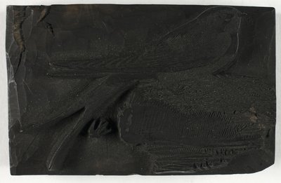 Woodblock do Jaskółki, z Historii ptaków brytyjskich autorstwa Thomas Bewick
