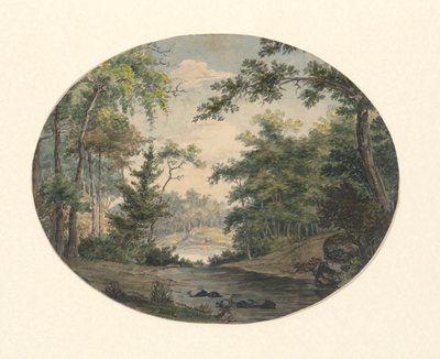 Krajobraz leśny autorstwa Thomas Birch