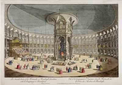 Rotunda w Ranelagh Gardens, Chelsea, Londyn, ok. 1750 autorstwa Thomas Bowles