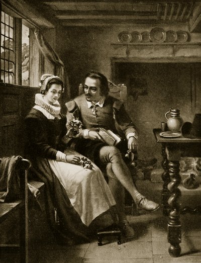 Zaloty Szekspira, ilustracja z "Hutchinson
