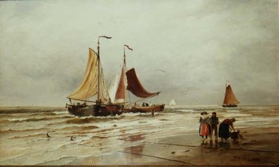 Trawlery rybackie autorstwa Thomas Bush Hardy