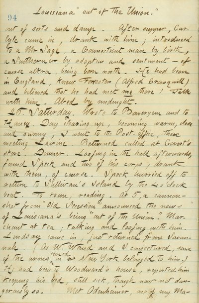 Pamiętniki Thomasa Butlera Gunna - Tom 15, strona 104, 25 stycznia 1861 r autorstwa Thomas Butler Gunn