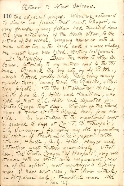 Pamiętniki Thomasa Butlera Gunna - Tom 21, strona 120, 20 grudnia 1862 r autorstwa Thomas Butler Gunn