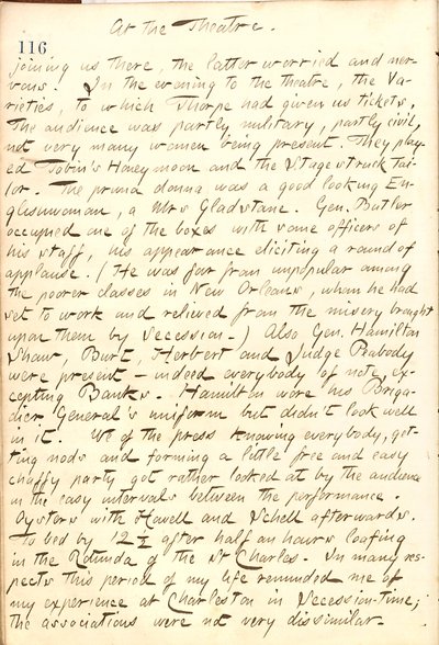 Pamiętniki Thomasa Butlera Gunna - Tom 21, strona 127, 22 grudnia 1862 r autorstwa Thomas Butler Gunn