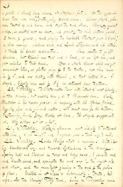 Pamiętniki Thomasa Butlera Gunna - Tom 7, strona 54, 19-22 kwietnia 1855 r autorstwa Thomas Butler Gunn