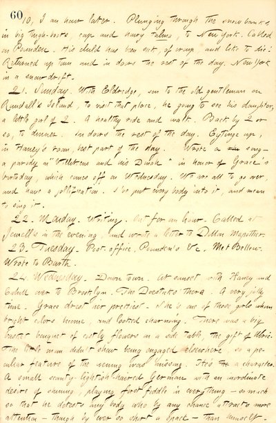 Pamiętniki Thomasa Butlera Gunna - Tom 9, strona 71, 20-24 lutego 1858 r autorstwa Thomas Butler Gunn