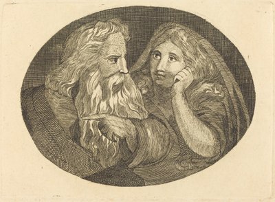 Lear i Cordelia autorstwa Thomas Butts, Jr. after William Blake