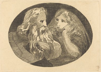 Lear i Cordelia autorstwa Thomas Butts, Jr. after William Blake