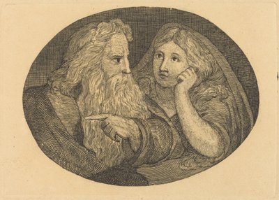 Lear i Cordelia autorstwa Thomas Butts, Jr. after William Blake