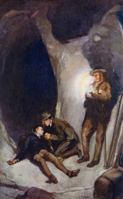 Ilustracja do Podróży do wnętrza Ziemi Julesa Verne