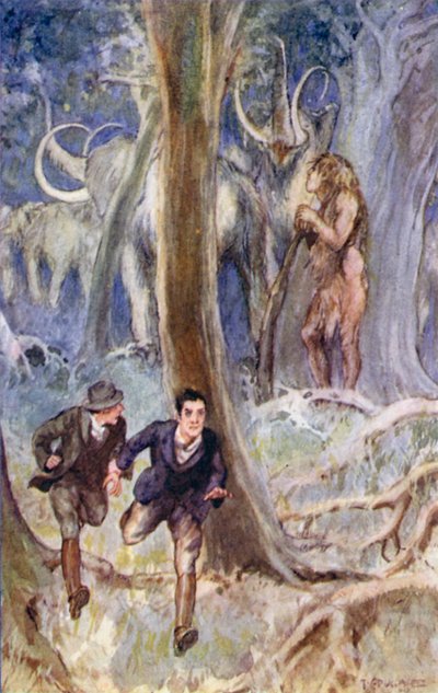 Ilustracja do Podróży do wnętrza Ziemi Julesa Verne
