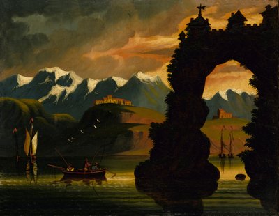 Krajobraz, połowa XIX wieku. autorstwa Thomas Chambers