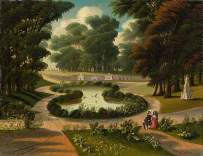 Cmentarz Mount Auburn, połowa XIX wieku. autorstwa Thomas Chambers
