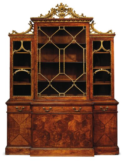 Regał na książki George II autorstwa Thomas Chippendale