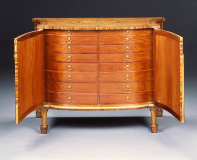 Jedna z pary komod Jerzego III (harewood i kingwood) autorstwa Thomas Chippendale
