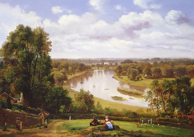 Widok na Tamizę z Richmond Hill autorstwa Thomas Christopher Hofland