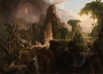 Wygnanie z ogrodu Eden autorstwa Thomas Cole