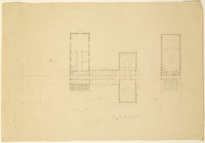 Wielki plan Domu Stanowego w Ohio, ok. 1838 r. autorstwa Thomas Cole