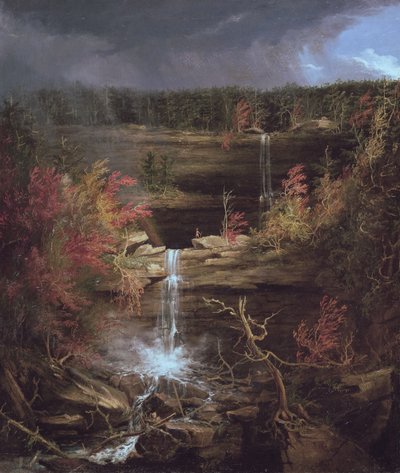 Wodospady Kaaterskill, 1826 autorstwa Thomas Cole