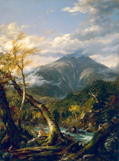 Góra Marcy z Opalescent River autorstwa Thomas Cole