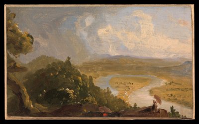 Szkic do Widoku z Mount Holyoke, Northampton, Massachusetts, po burzy (Zakole rzeki) autorstwa Thomas Cole