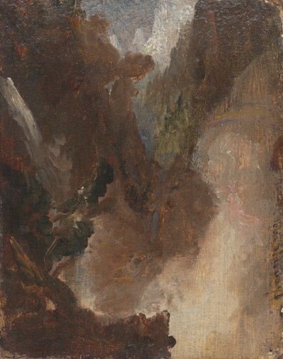 Studiuj scenę z Lorda Byron autorstwa Thomas Cole