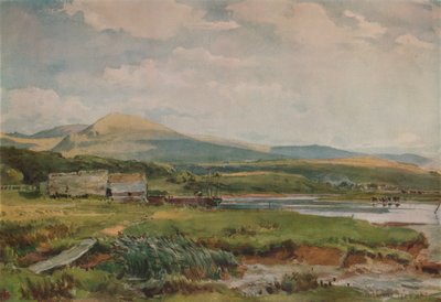 Scena rzeczna z chatami, ok. 1887 r. autorstwa Thomas Collier