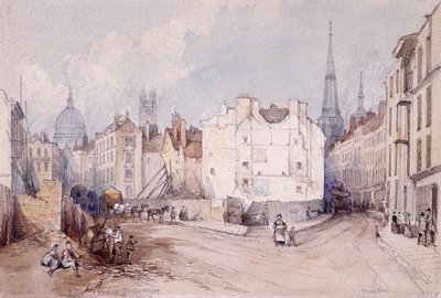 Cannon Street, Londyn, 1851 autorstwa Thomas Colman Dibdin