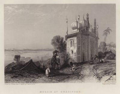 Masjid Et Gazipur (czarny lito) autorstwa Thomas Colman Dibdin