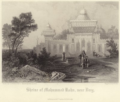Sanktuarium Mohammeda Khana autorstwa Thomas Colman Dibdin