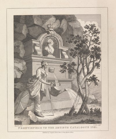 Fronton do katalogu artysty, 1761 autorstwa Thomas Cook