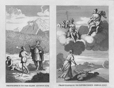 Happy Ascetic, 1724 i Leveridges Songs, 1727, 1809, 1827. autorstwa Thomas Cook