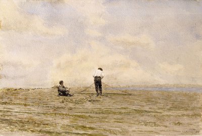 Naprawianie sieci, 1882 autorstwa Thomas Cowperthwait Eakins