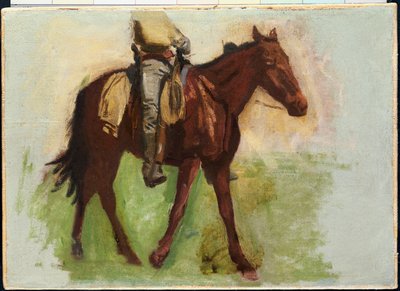 Szkic do „Cowboys in the Badlands” autorstwa Thomas Cowperthwait Eakins