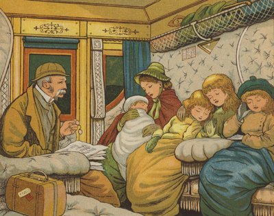 Nocna podróż do Calais (kolor lito) autorstwa Thomas Crane