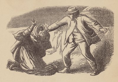 Goody Blake i Harry Gill (kolorowy grawerunek) autorstwa Thomas Dalziel