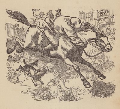 John Gilpin (kolorowy grawerunek) autorstwa Thomas Dalziel