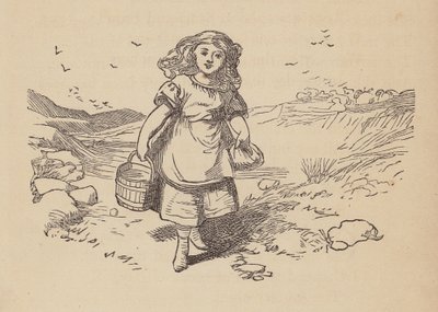 Biedna Susan (kolorowy grawerunek) autorstwa Thomas Dalziel