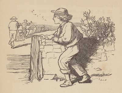 Niewidome dziecko (kolorowy grawerunek) autorstwa Thomas Dalziel