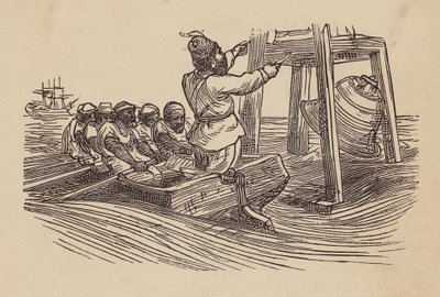 Skała Inchcape (kolorowy grawerunek) autorstwa Thomas Dalziel